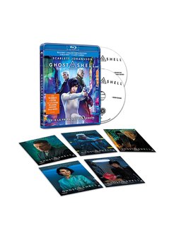 Ghost In The Shell con postales y disco de extras en Italia.