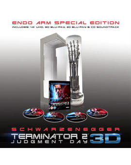 Edición limitada con 4K, 3D, 2D & Bso para la nueva restauración de Terminator 2 en UK