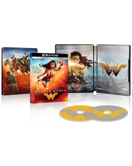 Diseño Steelbook 4K de Wonder Woman en USA.