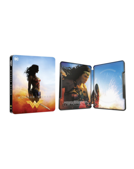 Diseño del steelbook 4K UHD de Wonder Woman en Alemania.