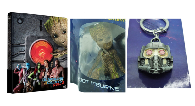 Slip, diorama, o llavero en la edición metálica de GOTGV2 en Tailandia.