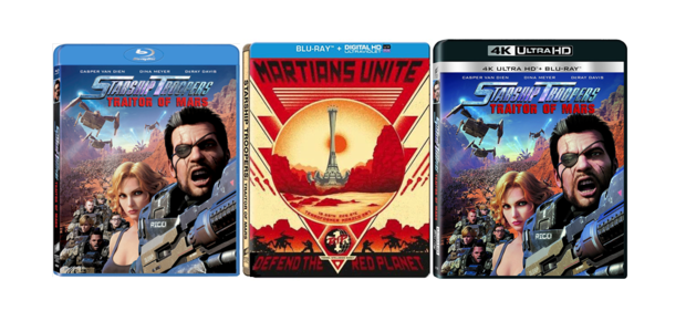 Carátulas 2D, Steelbook & 4K de Starship Troopers Traitor of Mars en USA/Alemania.