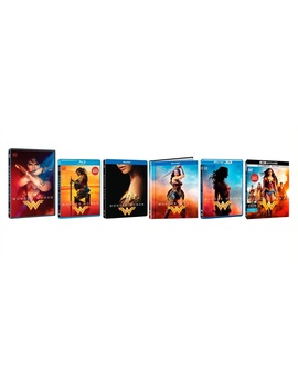 Carátulas y datos oficiales de las ediciones italianas de Wonder Woman.