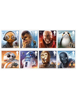 Sellos limitados de coleccionista con los personajes de la franquicia Star Wars en UK