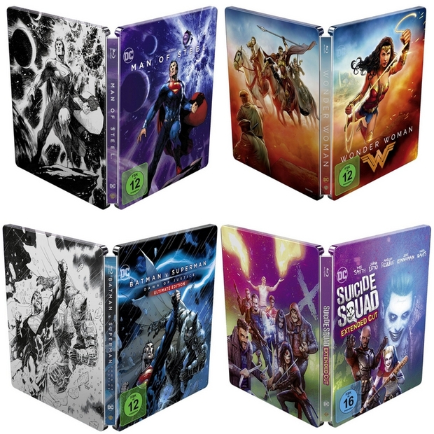 Nuevos Steelbooks DC Illustrated anunciados en España.