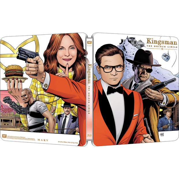 Diseño steelbook Kingsman The golden Circle