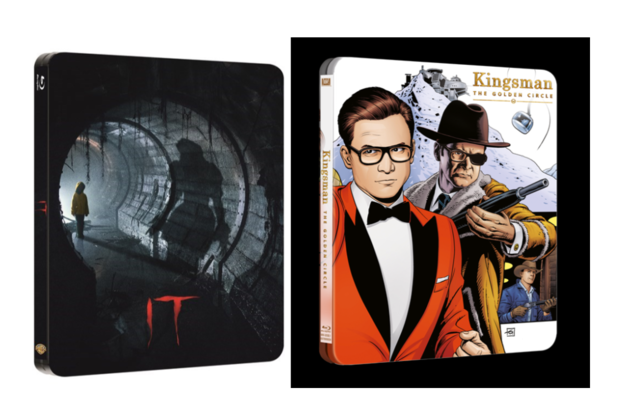 Steelbooks de IT & Kingsman: El círculo de oro anunciados en España.