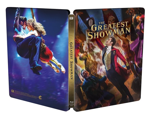 Presentación steelbook The Greatest Showman.
