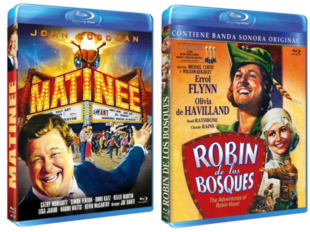 Robin de Curtiz  & Matinee de Dante en Blu-ray.