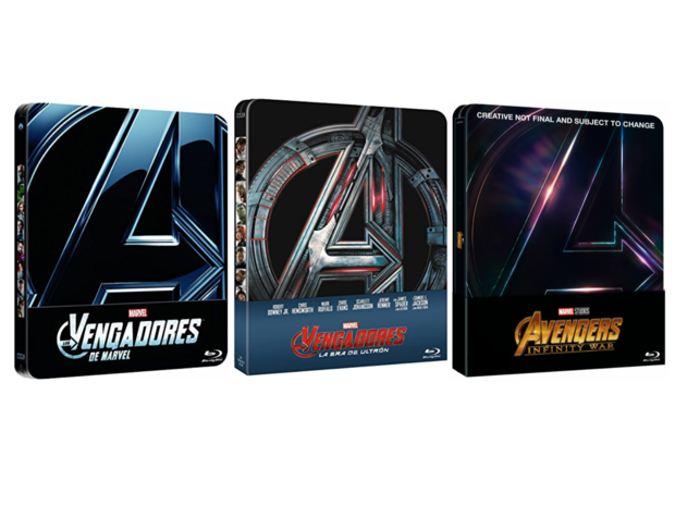 Anuncio del steelbook Avengers Infinity War a juego con el resto.