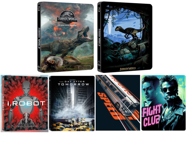 Steelbooks de Fallen Kingdom y otros más en Italia.