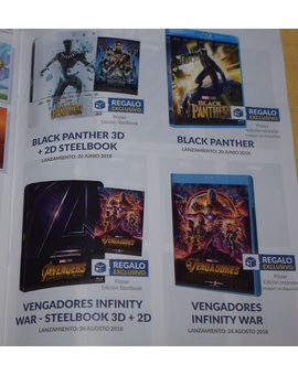 Pósters de regalo al comprar Black Panther o Infinity War