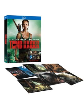 Edición italiana de Tomb Raider con slipcover y postales.