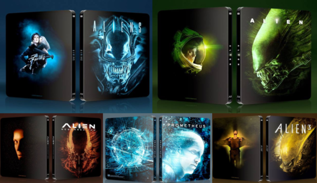 Steelbooks de la saga ALIEN en exclusiva