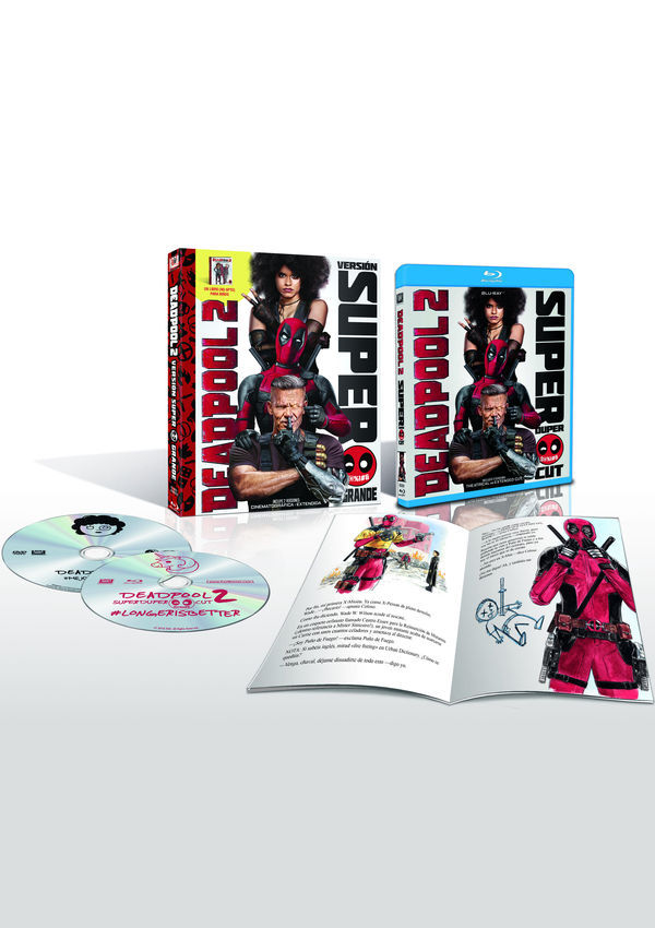 Otra imagen de la edición libro de Deadpool 2 en España.