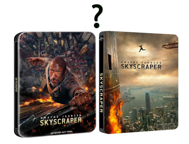 Dos steelbooks de El Rascacielos en España.