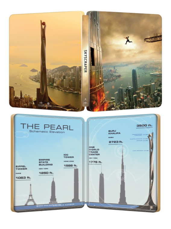 Diseño oficial de uno de los steelbooks de El Rascacielos