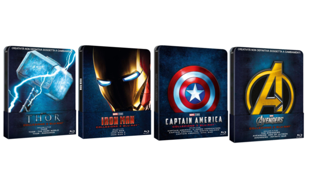 Cuatro trilogías del UCM anunciadas en steelbook