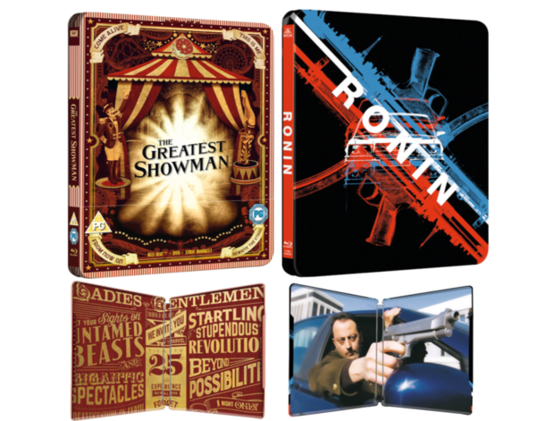 Steelbooks de The Greatest Showman & Ronin