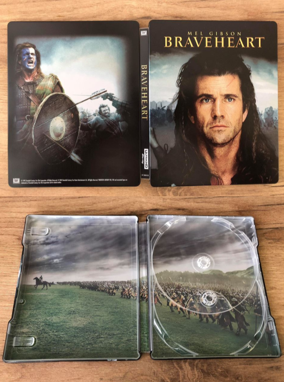 Fotos oficiales del steelbook UHD 4K Braveheart