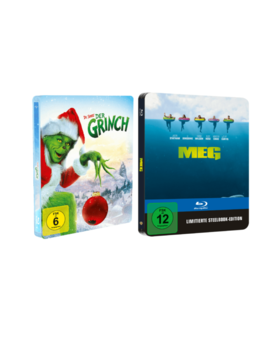 Steelbooks exclusivos The Grinch & The Meg 