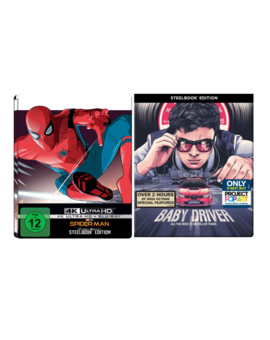 Nuevos steelbooks pop-art de Spider-Man Homecoming & Baby Driver 