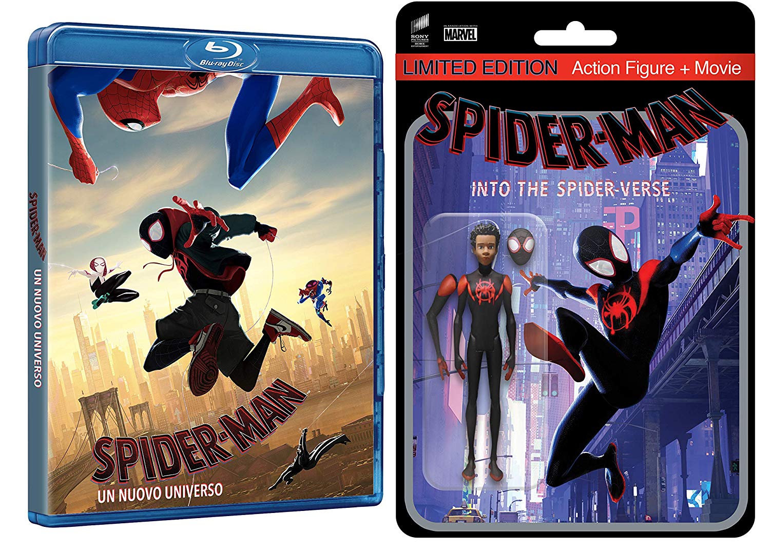 Edición exclusiva Spider-Man Into the Spider-Verse con figura