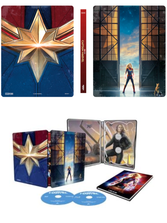 Steelbooks europeos de Captain Marvel