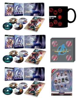 Ediciones limitadas de Avengers Endgame en Japón.