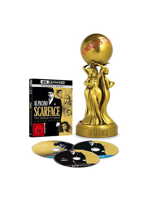 Especificaciones de la edición limitada 4K de Scarface en Alemania.