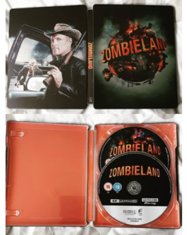 Steelbook 4K de Zombieland sin ilustración interior.
