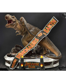 Estatua T-Rex Vs Velociraptors por Prime1Studio