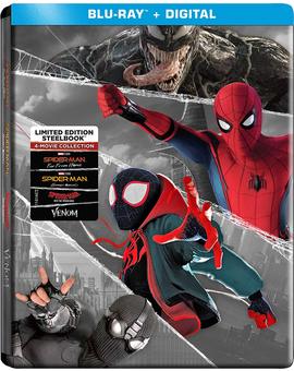 Pack steelbook Spider-man con las últimas cuatro películas en España.