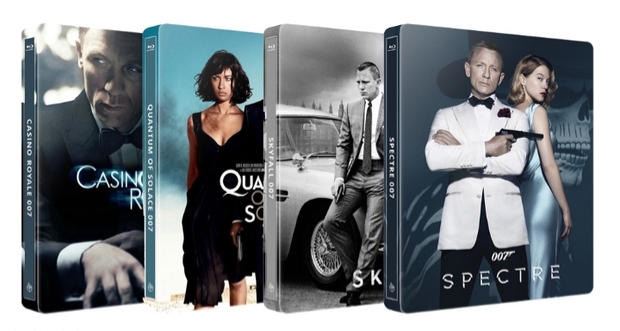 Steelbooks individuales en UHD 4K del Bond de Daniel Craig