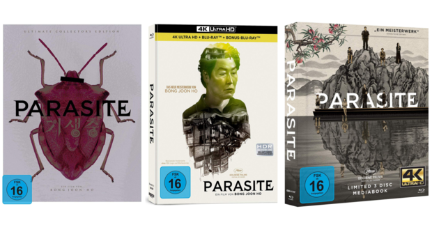 Ediciones especiales de Parasite en UHD 4K