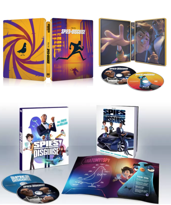 Steelbook y digipak de Spies in Disguise en UHD 4K/BD