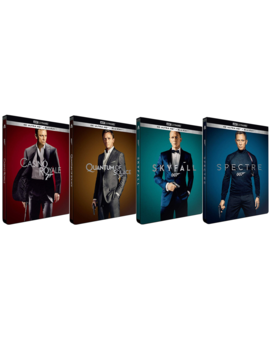 Diseños finales steelbook 4K del James Bond de Daniel Craig 