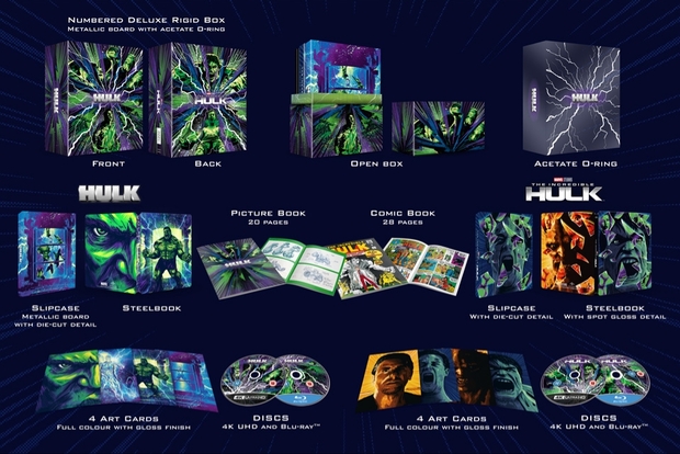 Edición deluxe coleccionista steelbook 4K Hulk & The Incredible Hulk