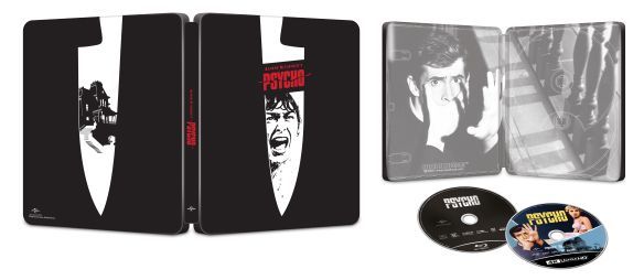 Diseño steelbook Psycho en UHD 4K