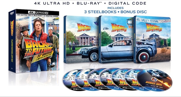 Edición limitada Back to the future trilogy en steelbook UHD 4K/BD