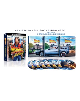 Edición limitada Back to the future trilogy en steelbook UHD 4K/BD