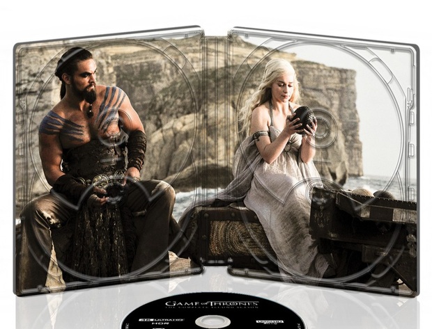 Uno de los interiores de los steelbook 4K de GOT