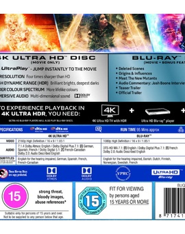 Idiomas 4K/BD de New Mutants en UK
