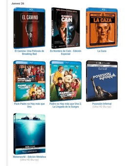 Novedades de hoy disponibles en el 50%