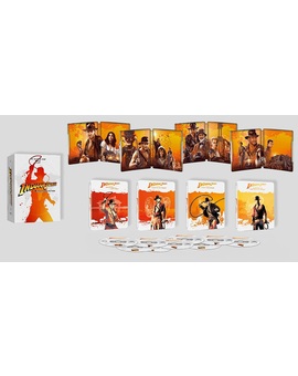 Nueva presentación de la tetralogía Indiana Jones en steelbook 4K
