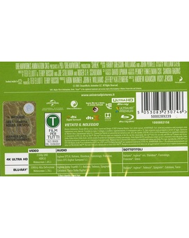 Idiomas de la edición 4K italiana de Shrek