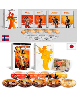 Serigrafías en los discos 4K/BD de Indiana Jones en el extranjero