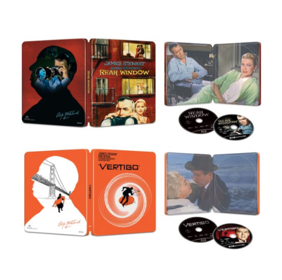 Diseños steelbooks americanos Rear Window & Vertigo