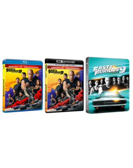 Carátulas F&F9 en 4K/BD con las dos versiones de la película