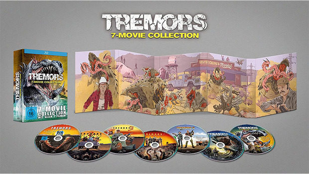 Digipak Tremors con 7 películas en Alemania 